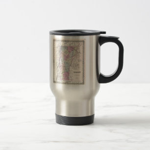 Alte Karte von Vermont (1855) Reisebecher
