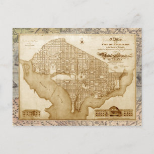 Alte Karte von Washington, D.C. (ca 1818)