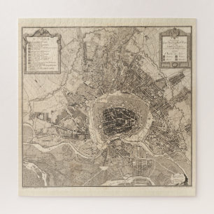 Alte Karte von Wien Österreich (1783)
