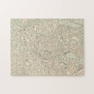 Alte Karte von Wien Österreich (1901)