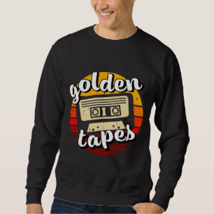 alte Kassette goldene Bänder alte Musik Retro-Stil Sweatshirt
