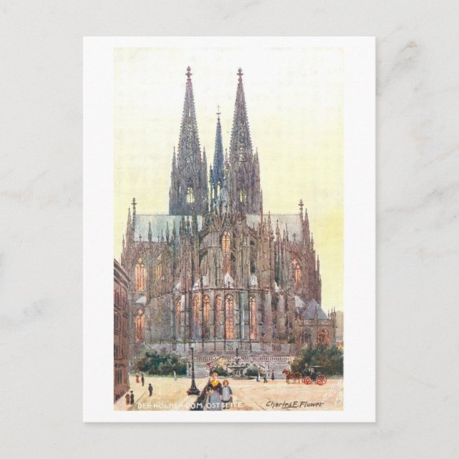 Alte Kathedrale in Köln Postkarte (Vorderseite)