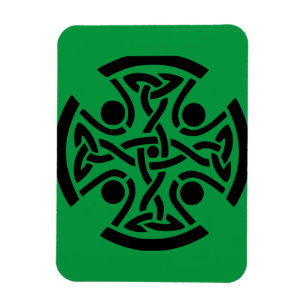 Alte keltische Kreuz-Knotenarbeit Fine Art Magnet