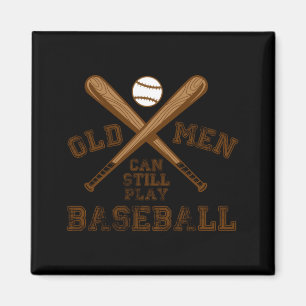Alte Kerle Regeln Baseball Spielen Lustiges Sport Magnet