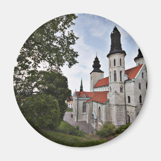 Alte Kirche in Visby Schweden Magnet