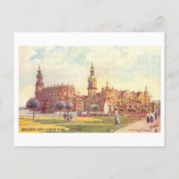 Alte Kirche und Schloss in Dresden, Deutschland