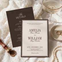 Alte Klasse Zeitlos Braun Creme Hochzeit