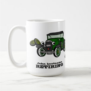 Alte Klassikerauto im Ruhestand Kaffeetasse
