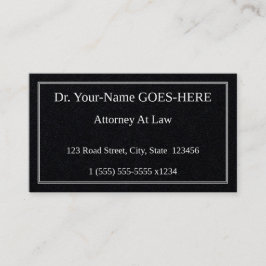 Alte, klassische Berufliche Visitenkarte