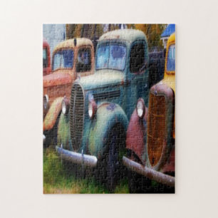Alte klassische Lastwagen-Puzzle