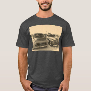 Alte klassische LKWs Autoskizze T-Shirt