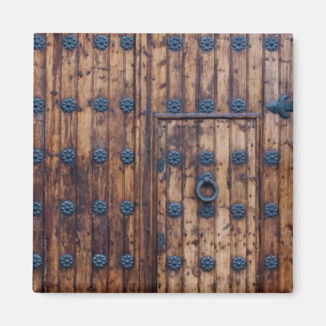 Alte kleine Tür innerhalb großer Türen Magnet (Vorne)