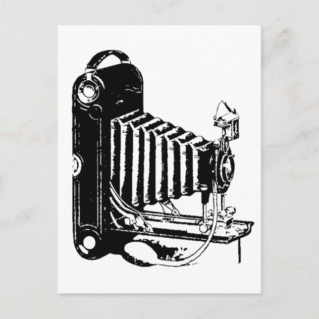 Alte Kodak-Kamera Postkarte (Vorderseite)