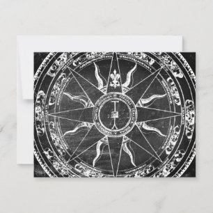 Alte Kompassrose Ankündigung