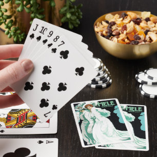 Alte Kunst Neue Art, Italienische Mode, Vornehme F Spielkarten