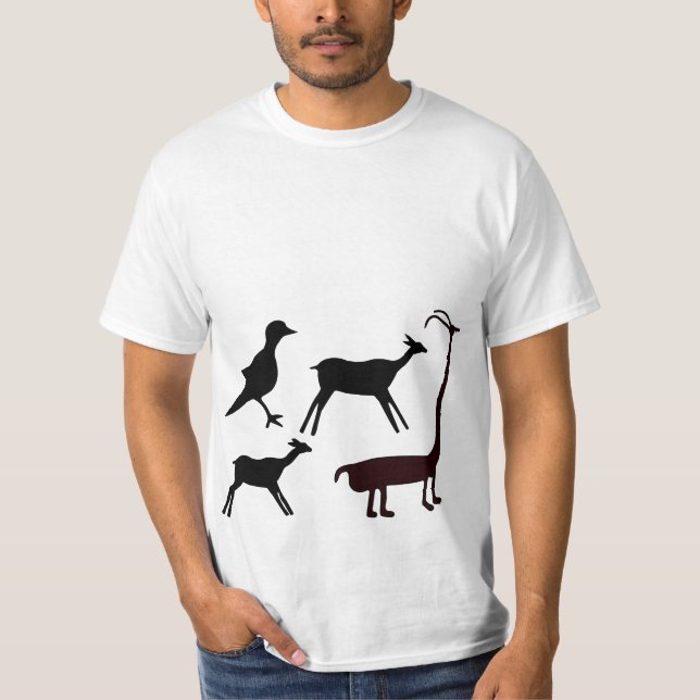 Alte Künstler - prähistorische Tiere T-Shirt (Vorderseite)