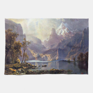 Alte Landschaft, Lake Tahoe von Albert Bierstadt Geschirrtuch