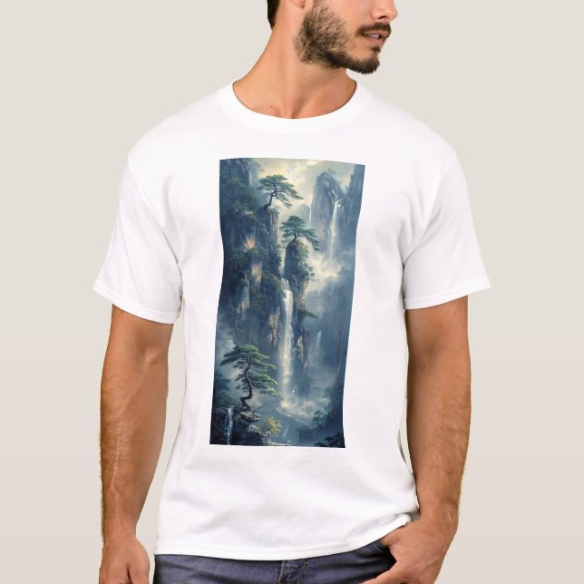 Alte Landschaftsmalerei im chinesischen Stil - T - T-Shirt (Vorderseite)