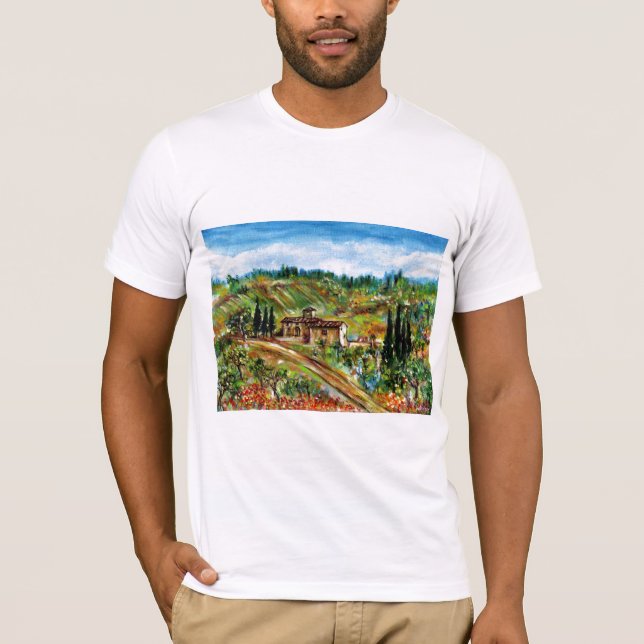 ALTE LANDWIRTSCHAFT,OLIVENBÄUME IN DER TUSKANISCHE T-Shirt (Vorderseite)