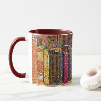 Alte Lederbücher-Tasse Tasse