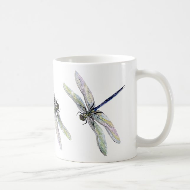 Alte Libellen-Schalen-Tasse Kaffeetasse (Rechts)