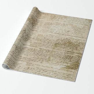 Alte Liebe-Buchstabe-Verpackungs-Papier-Rolle Geschenkpapier