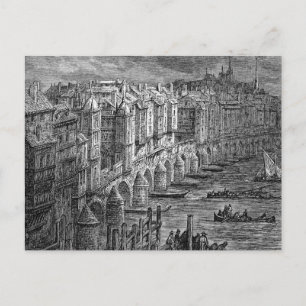 Alte London Bridge 1694 Postkarte