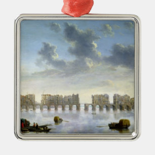 Alte London-Brücke (Öl), c.1630 Ornament Aus Metall