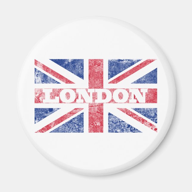 Alte Londoner Flagge Magnet (Vorne)
