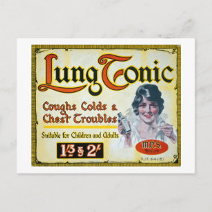 Alte Lungen-Tonic-Medikamentenwerbung Postkarte