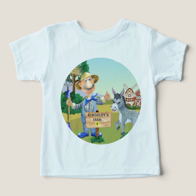 Alte MacDonald's Farm 🐮 Niedliche Monogram (Design Vorderseite)