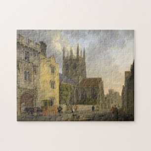 Alte Malerei des Merton College Oxford England