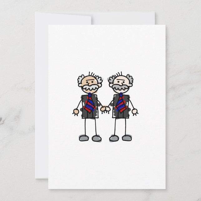 Alte Männer Liebhaber Einladung (Vorderseite)