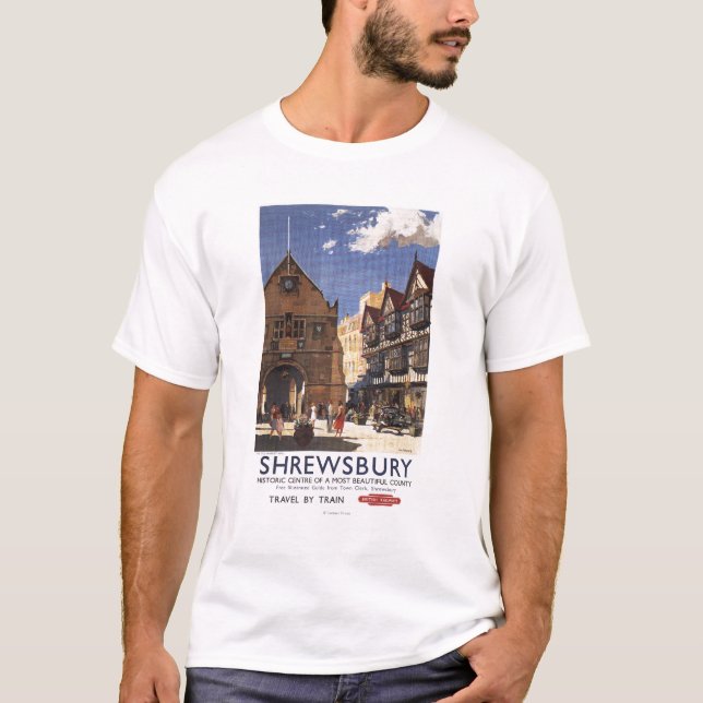 Alte Markt-Hall-Ansicht-britisches T-Shirt (Vorderseite)