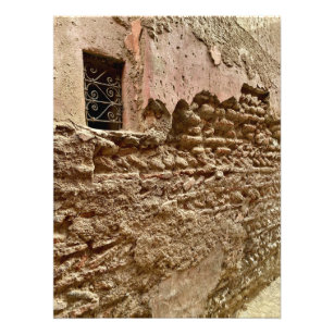 Alte Mauer in den Straßen der Medina - Marrakesch Fotodruck
