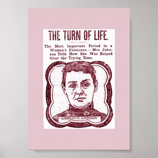 Alte Menopause Werbung Vintage Image Poster (Vorne)