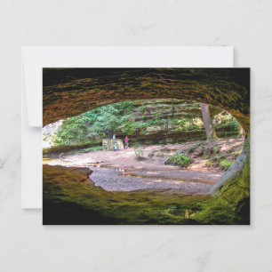 Alte Menschenhöhle, Hocking Hills Staat Park, Ohio Postkarte