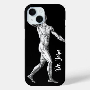 Alte menschliche Anatomie, männliche Körpermuskel Case-Mate iPhone Hülle