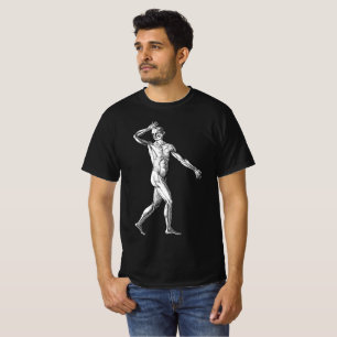 Alte menschliche Anatomie, männliche Körpermuskel T-Shirt