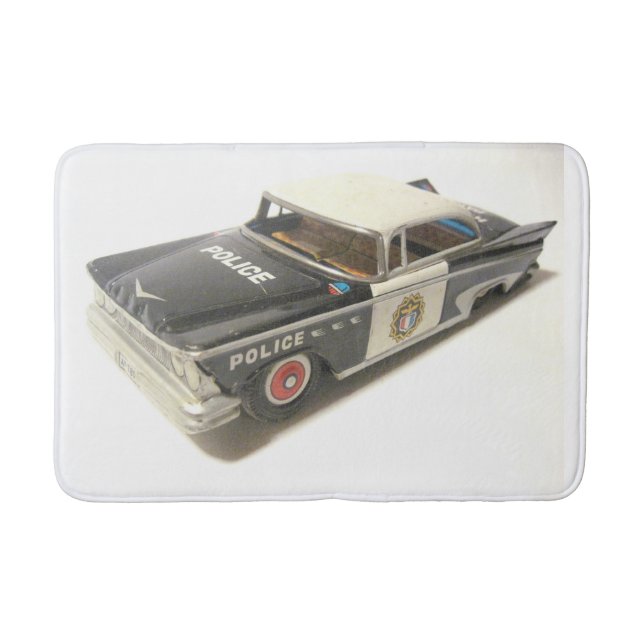 Alte Metallpolizei Bath Mat Badematte (Vorderseite)