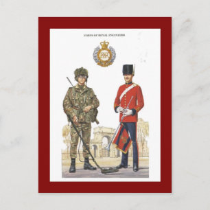 Alte Militäruniformen, Royal Engineers Postkarte