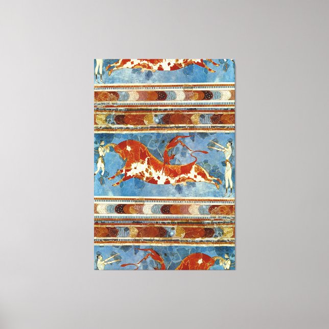 Alte Minoan Fresco Leinwanddruck (Vorderseite)