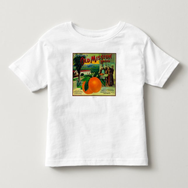 Alte Mission Orange LabelFullerton, CA Kleinkind T-shirt (Vorderseite)
