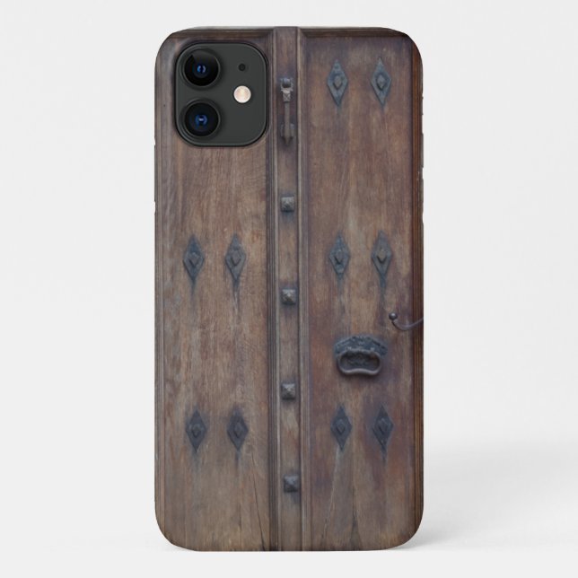Alte mittelalterliche spanische Holztür Case-Mate iPhone Hülle (Rückseite)