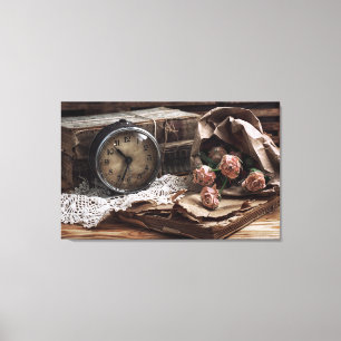 Alte Mode Vintag Time Wall Art Leinwanddruck
