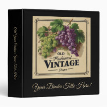 Alte Mode Vintage Trauben, Lila und schwarzer Wein