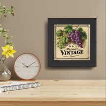 Alte Mode Vintage Trauben, Lila und schwarzer Wein