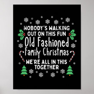 Alte Mode Weihnachten Weihnachten hässliche Weihna Poster