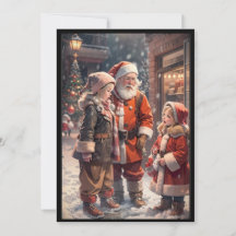 Alte Mode Weihnachtskarte