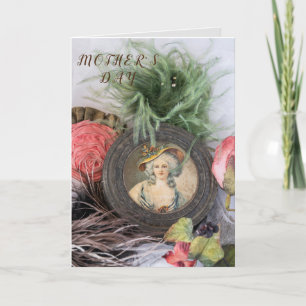 Alte modische Lady Mama Viktorianisch Muttertag Karte